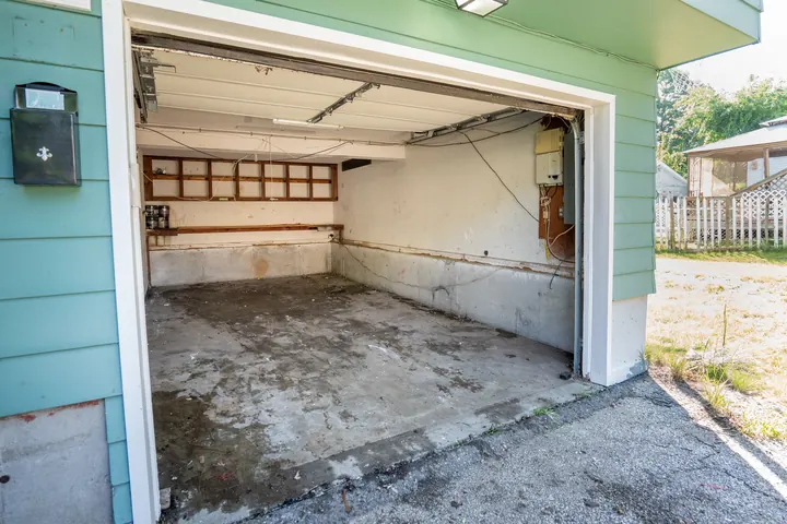 The same Derry, NH garage empty and swept after Rocky's Junk Removal cleared it